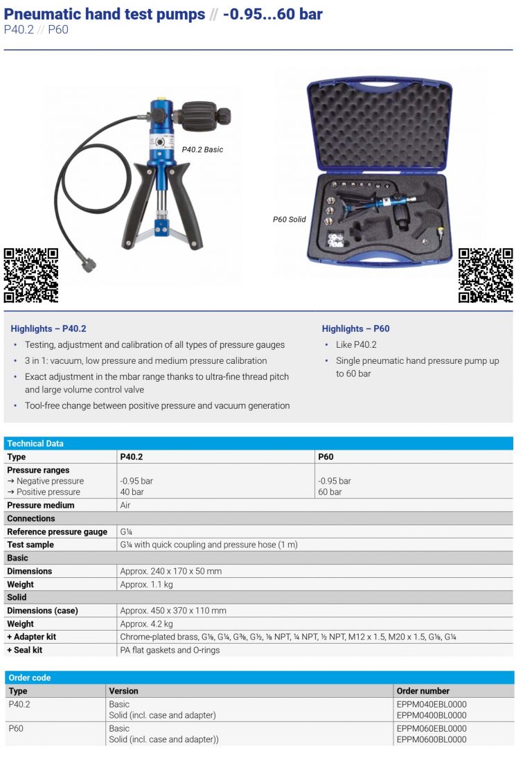 SIKA PNEUMATIC PRESSURE CALIBRATOR HOP VIET TECH CO., LTD